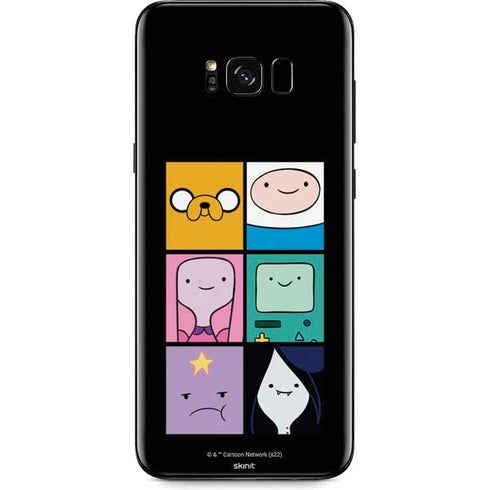 Adult Swim Adventure Time Character Tiles Galaxy S8 Skin