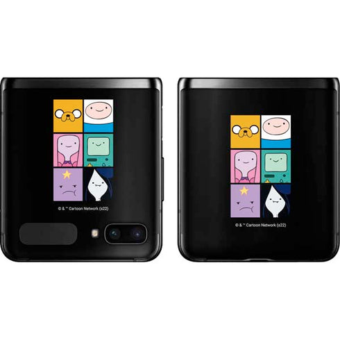 Adult Swim Adventure Time Character Tiles Galaxy Z Flip Skin