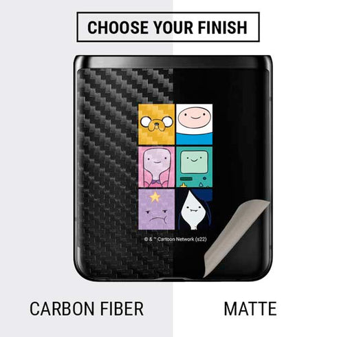 Adult Swim Adventure Time Character Tiles Galaxy Z Flip Skin