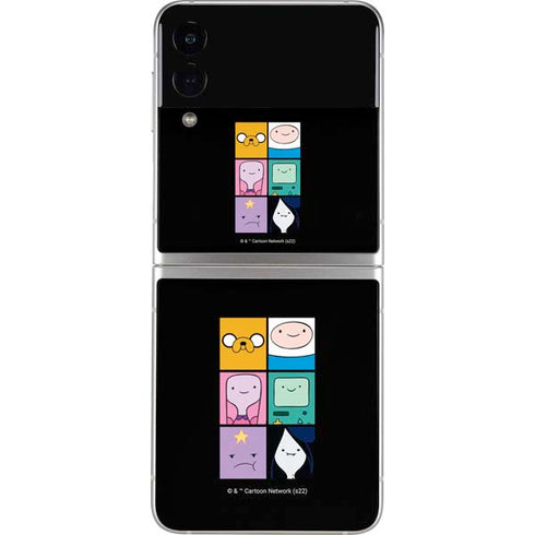 Adult Swim Adventure Time Character Tiles Galaxy Z Flip3 5G Skin