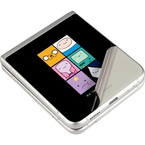 Adult Swim Adventure Time Character Tiles Galaxy Z Flip3 5G Skin