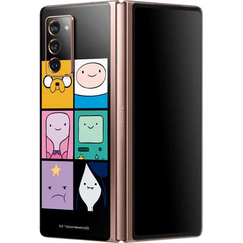 Adult Swim Adventure Time Character Tiles Galaxy Z Fold2 5G Skin