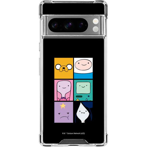 Adult Swim Adventure Time Character Tiles Google Pixel 8 Pro Clear Case