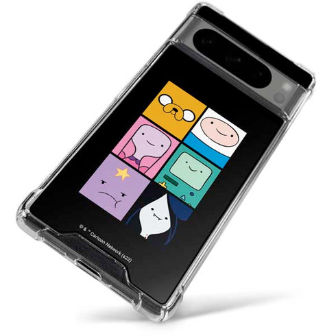 Adult Swim Adventure Time Character Tiles Google Pixel 8 Pro Clear Case