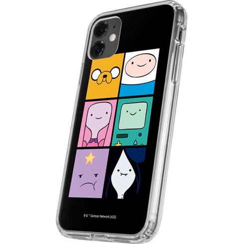 Adult Swim Adventure Time Character Tiles iPhone 11 Clear Case
