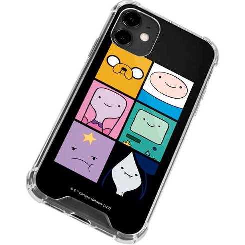 Adult Swim Adventure Time Character Tiles iPhone 12 Clear Case