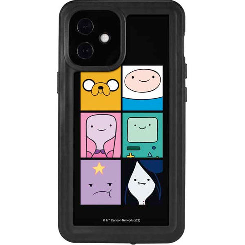 Adult Swim Adventure Time Character Tiles iPhone 12 Mini Waterproof Case