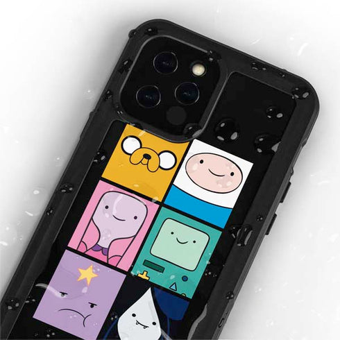 Adult Swim Adventure Time Character Tiles iPhone 12 Pro Max Waterproof Case