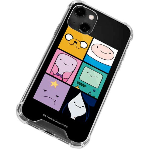 Adult Swim Adventure Time Character Tiles iPhone 13 Clear Case