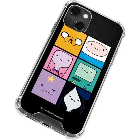 Adult Swim Adventure Time Character Tiles iPhone 13 Mini Clear Case