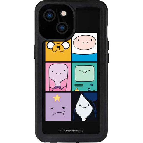 Adult Swim Adventure Time Character Tiles iPhone 13 Mini Waterproof Case