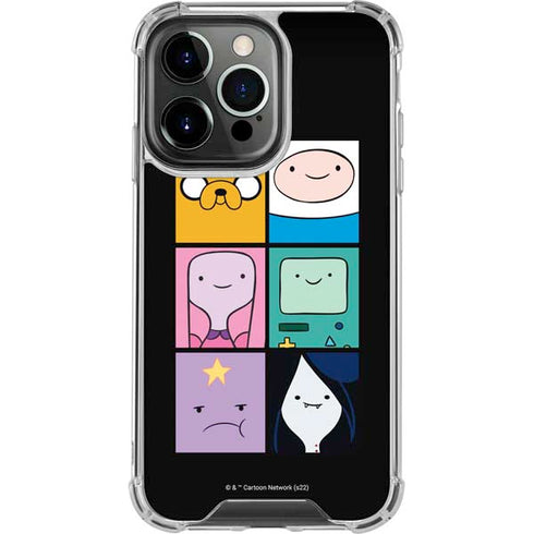 Adult Swim Adventure Time Character Tiles iPhone 13 Pro Clear Case