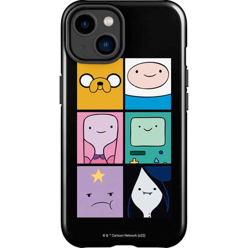Adult Swim Adventure Time Character Tiles iPhone 15 Plus Impact Case
