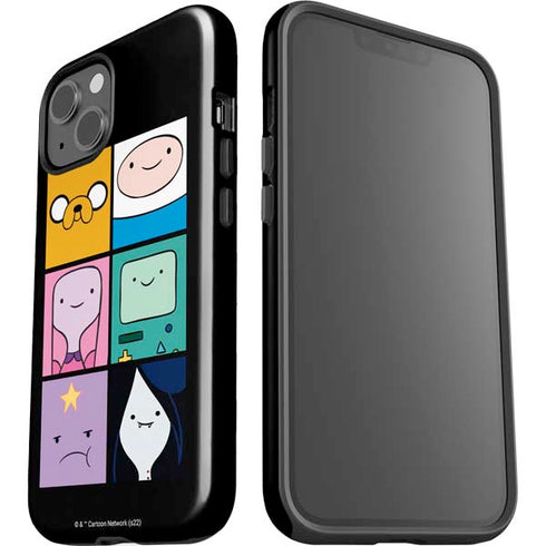 Adult Swim Adventure Time Character Tiles iPhone 15 Plus Impact Case