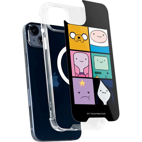 Adult Swim Adventure Time Character Tiles iPhone 14 Plus MagSafe Case