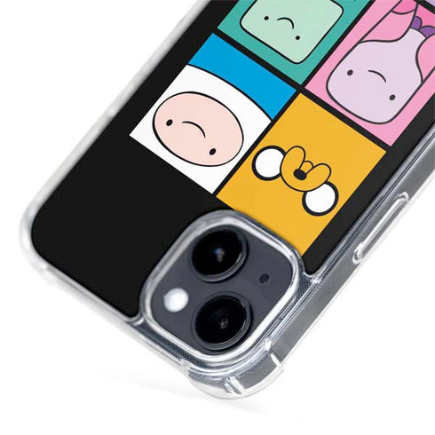 Adult Swim Adventure Time Character Tiles iPhone 15 Plus MagSafe Case