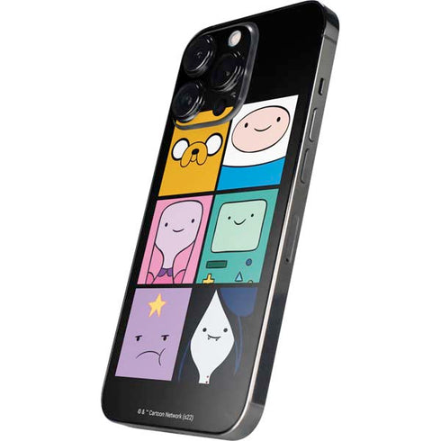 Adult Swim Adventure Time Character Tiles iPhone 14 Pro Skin