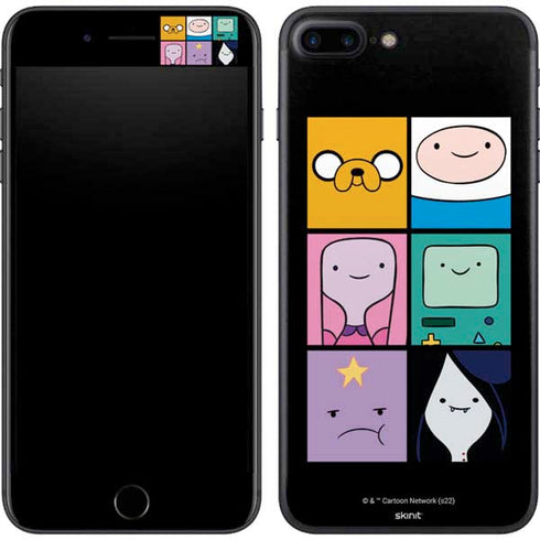 Adult Swim Adventure Time Character Tiles iPhone 8 Plus Skin