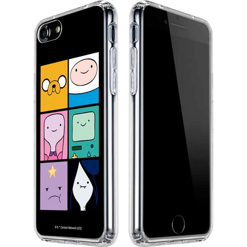 Adult Swim Adventure Time Character Tiles iPhone SE (2nd & 3rd Gen) Clear Case