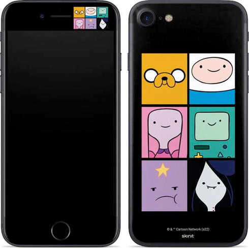 Adult Swim Adventure Time Character Tiles iPhone SE (2nd & 3rd Gen) Skin
