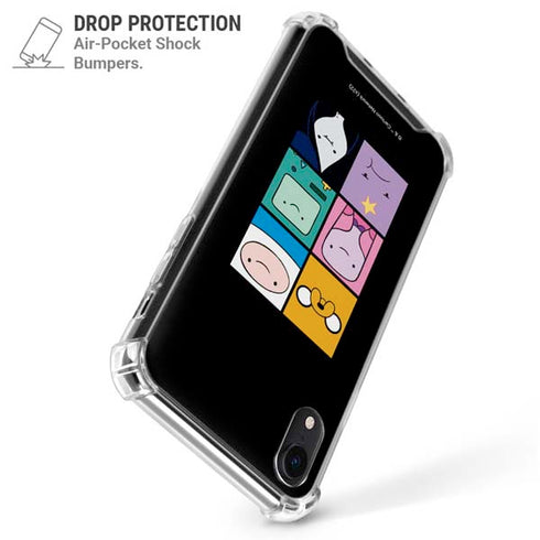 Adult Swim Adventure Time Character Tiles iPhone XR Clear Case