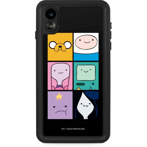 Adult Swim Adventure Time Character Tiles iPhone XR Waterproof Case