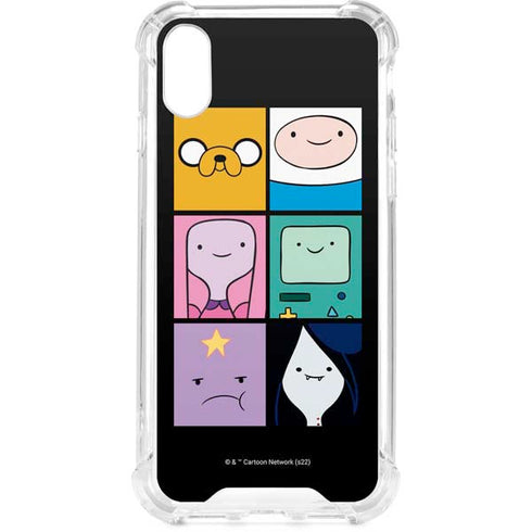 Adult Swim Adventure Time Character Tiles iPhone XS Clear Case