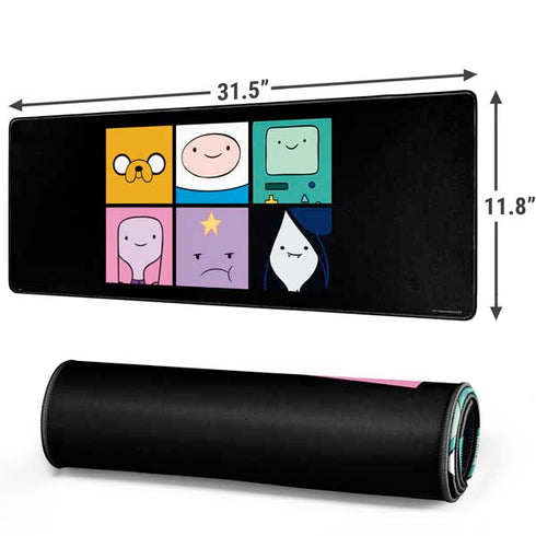 Adult Swim Adventure Time Character Tiles Gaming Mouse Pad