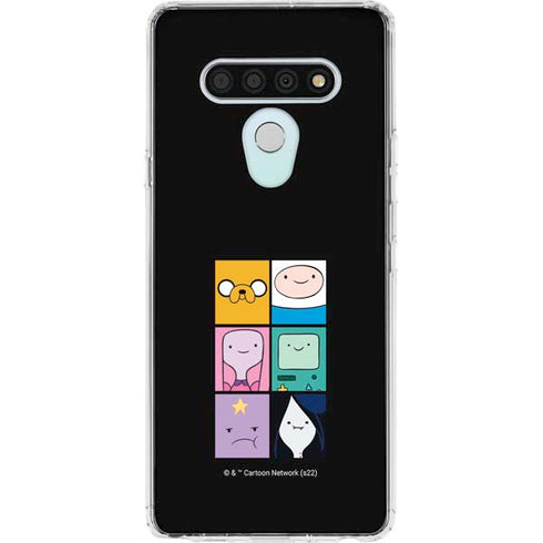 Adult Swim Adventure Time Character Tiles LG Stylo 6 Clear Case