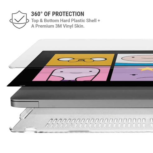 Adult Swim Adventure Time Character Tiles MacBook Pro 16in (2021-25) Case plus Skin