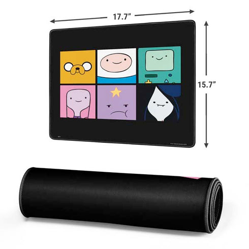 Adult Swim Adventure Time Character Tiles Gaming Mouse Pad