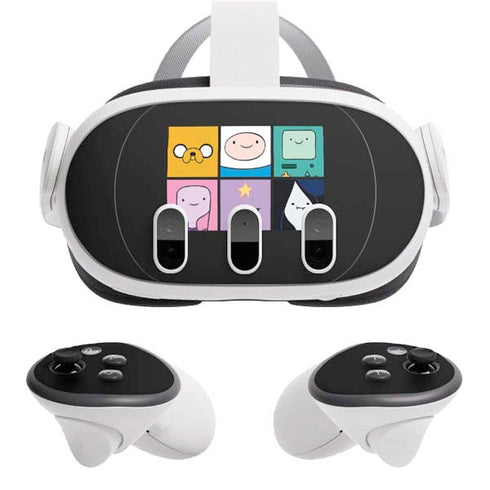 Adult Swim Adventure Time Character Tiles Meta Quest 3 Skin