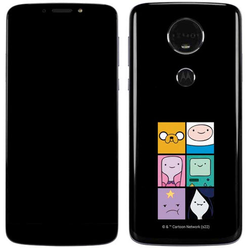 Adult Swim Adventure Time Character Tiles Moto E5 Plus Skin