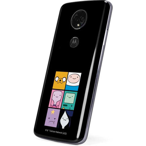Adult Swim Adventure Time Character Tiles Moto E5 Plus Skin