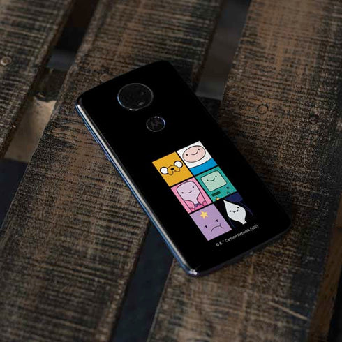 Adult Swim Adventure Time Character Tiles Moto E5 Plus Skin