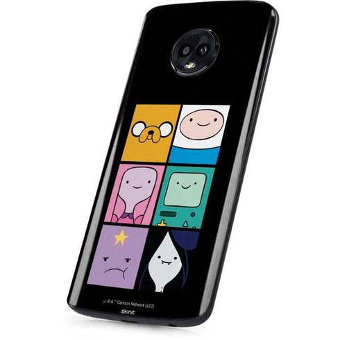 Adult Swim Adventure Time Character Tiles Moto G6 Skin