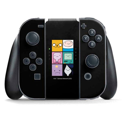 Adult Swim Adventure Time Character Tiles Nintendo Switch (2017-2021) Joy-Con Controller Skin