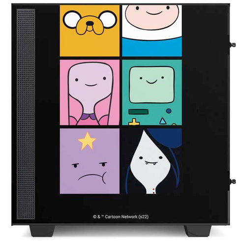 Adult Swim Adventure Time Character Tiles NZXT H510 Compact ATX Mid-Tower Case Skin