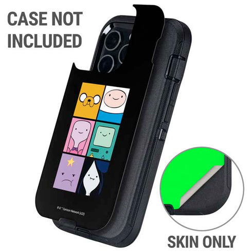 Adult Swim Adventure Time Character Tiles Otterbox Defender iPhone Skin
