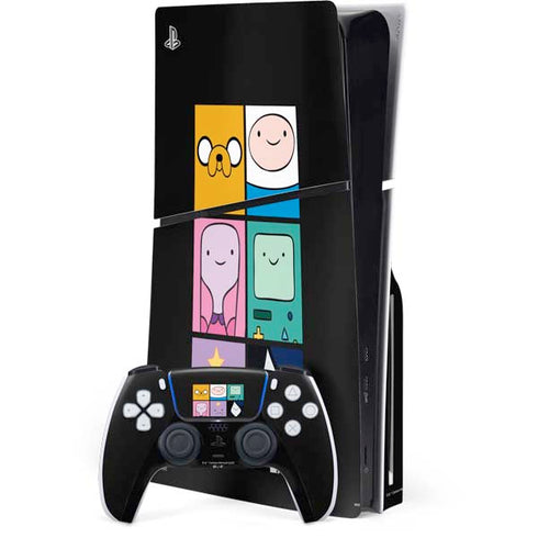 Adult Swim Adventure Time Character Tiles PS5 Slim Disk Bundle Skin