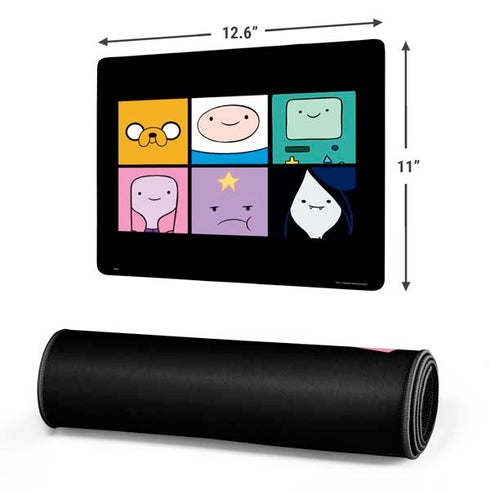Adult Swim Adventure Time Character Tiles Gaming Mouse Pad