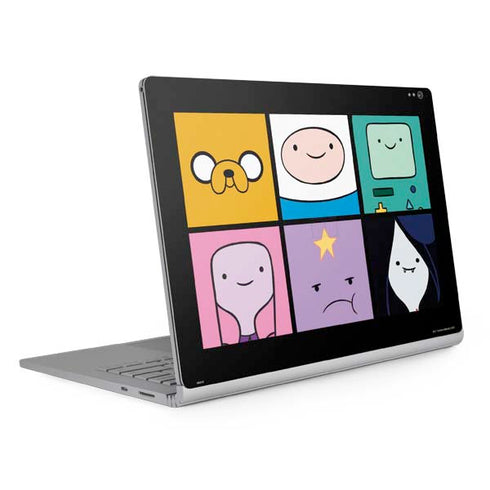 Adult Swim Adventure Time Character Tiles Surface Book 2 13.5in Skin