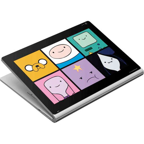 Adult Swim Adventure Time Character Tiles Surface Book Skin