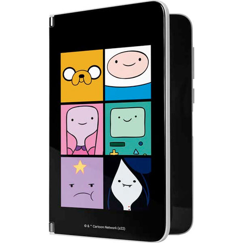 Adult Swim Adventure Time Character Tiles Surface Duo Skin