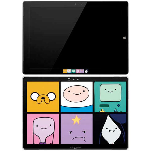Adult Swim Adventure Time Character Tiles Surface Pro 3 Skin