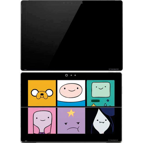 Adult Swim Adventure Time Character Tiles Surface Pro 4 Skin