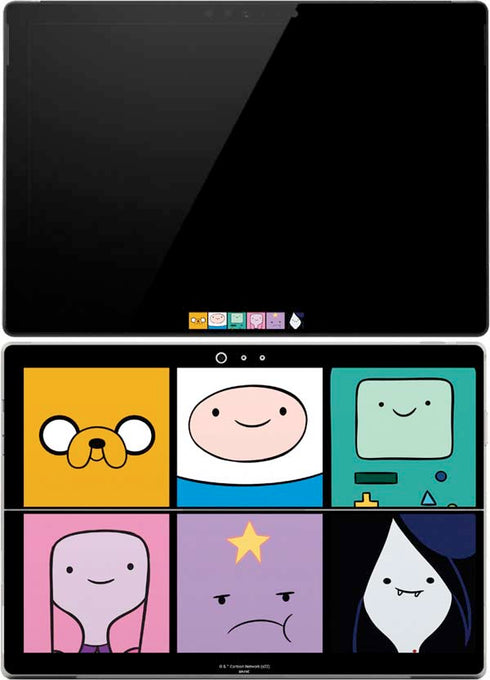 Adult Swim Adventure Time Character Tiles Surface Pro (2017) Skin