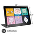 Adult Swim Adventure Time Character Tiles Universal Laptop 16in (13 x 9.4in) Skin