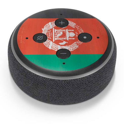 Afghanistan Flag Distressed Amazon Echo Dot Skin
