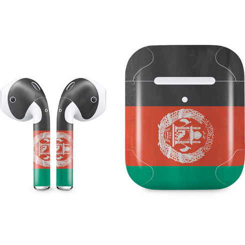 Afghanistan Flag Distressed Apple AirPods 2 Skin